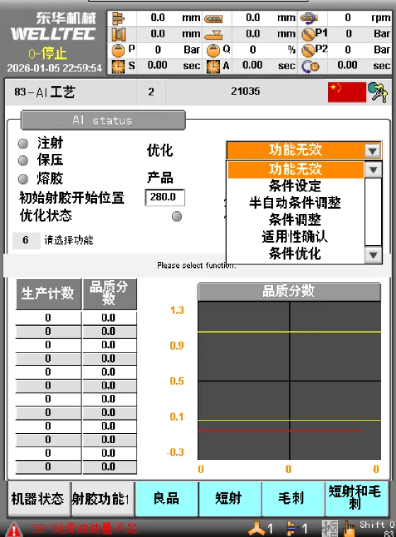 AI工艺控制界面